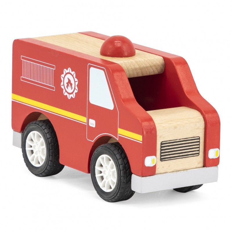 44512 Drevené hasičské auto 