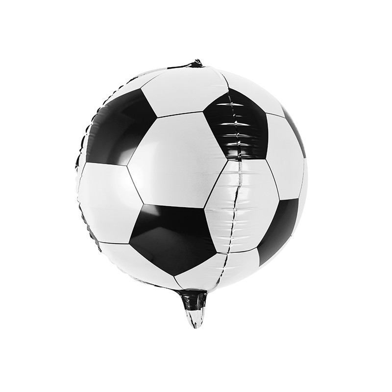 FB19 Party Deco Fóliový balón - Futbalová lopta - čierno-biely, 40cm 