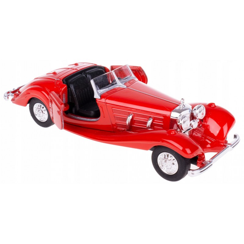008751 Kovový model auta - Old Timer 1:34 - 1936 Mercedes-Benz 500K (Open Top) Červená