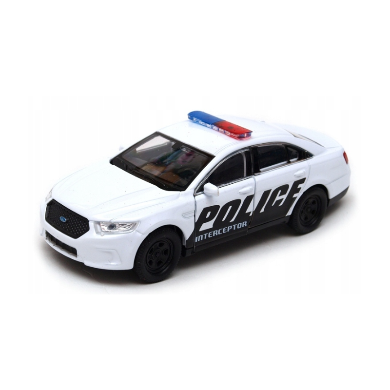 008768 Kovový model auta - Nex 1:34 - Ford Police Interceptor (USA) Biela
