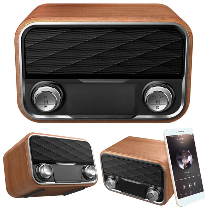 06242 Přenosné Bluetooth rádio v retro designu 