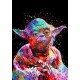 5D Diamantová mozaika - Colorful yoda