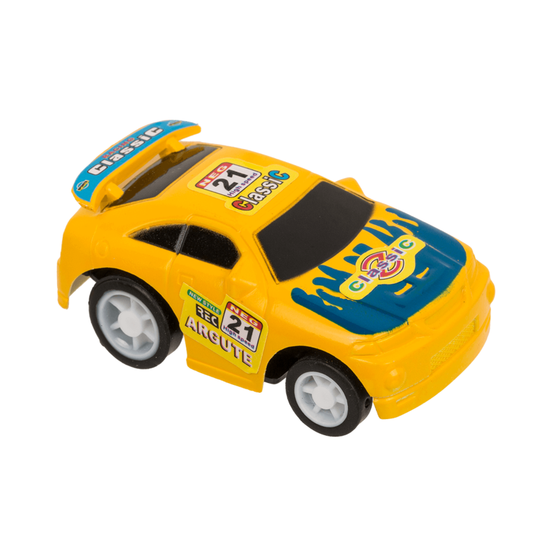 475919 Mini závodné autíčko pre deti - Pull Back 5,5x4 cm Oranžová