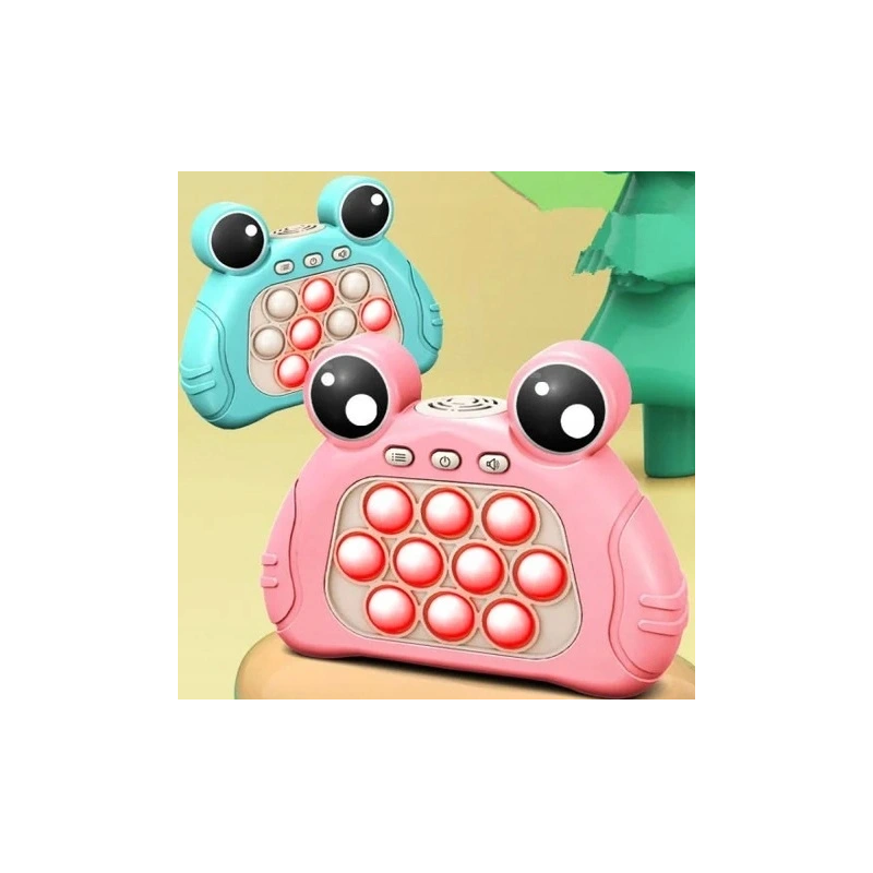 ECG631P Elektronická postrehová hra pop it - Frog Ružová