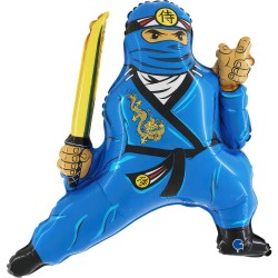 Fóliový balón - Blue Ninja - 80 x 66 cm